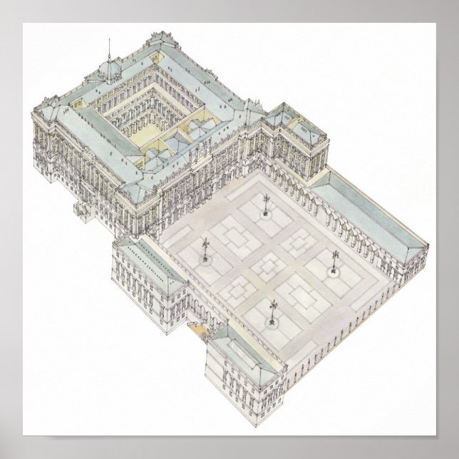 Poster Palais Royal. Madrid Espagne (Devant)