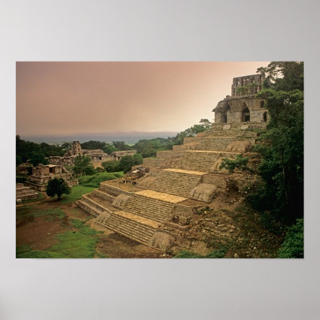Poster Palenque, Chiapas, Mexique, Maya (Devant)