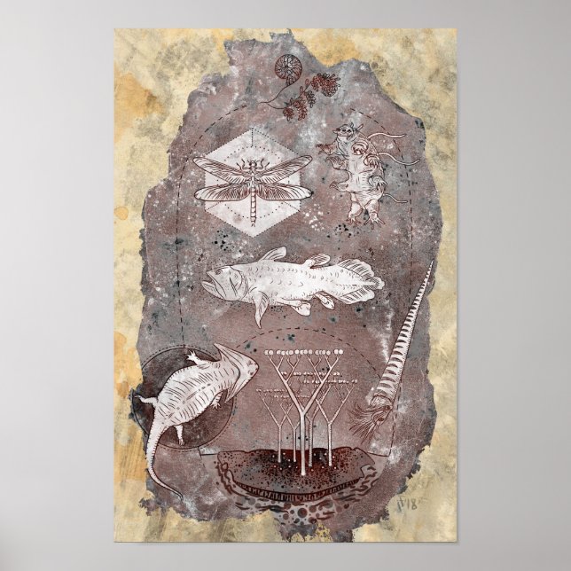 Poster Paléozoïque (Devant)