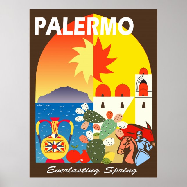 Poster Palerme, Printemps éternel (Devant)