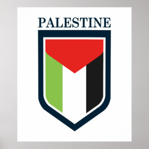 Poster Palestine & drapeau palestinien