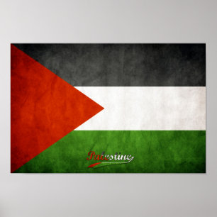 Poster Palestine Grunge
