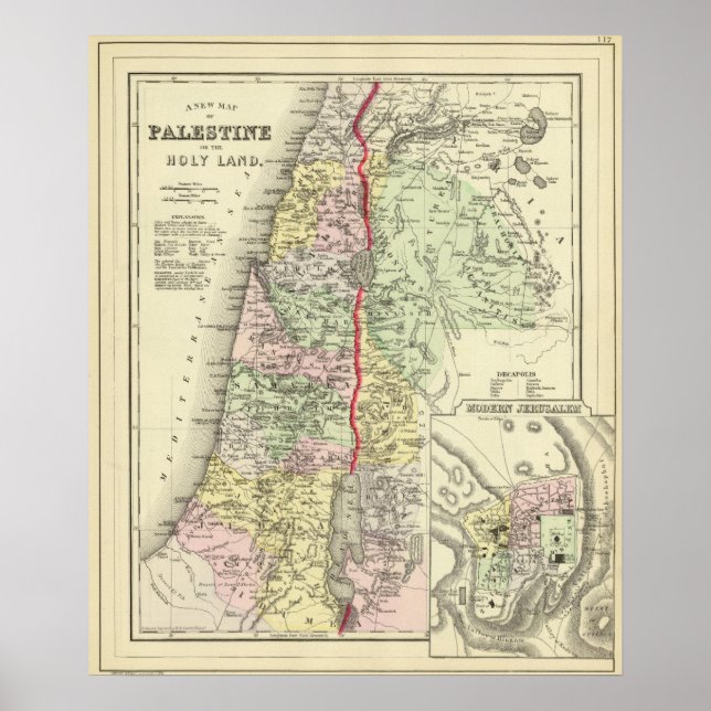 Poster Palestine, Jérusalem 2 (Devant)