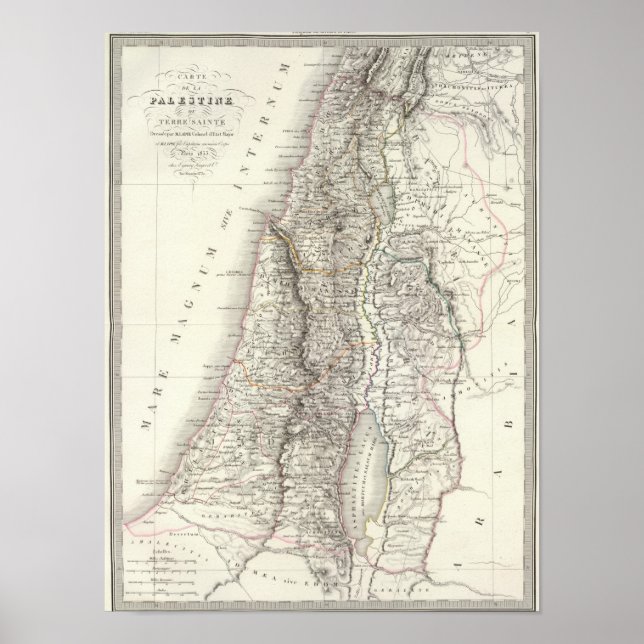 Poster Palestine ou Terre Sainte - Terre Sainte (Devant)