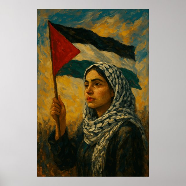 Poster Palestine Stands | It Will Be Free  (Devant)