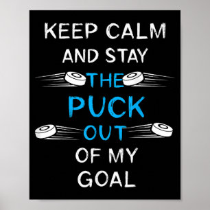 Poster Palet de hockey sur glace Jouer au hockey sur glac