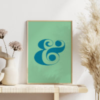 Palette de couleurs moderne Ampersand Art, Bleu et
