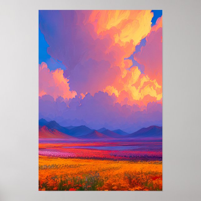 Poster Palette du soir de la nature (Devant)