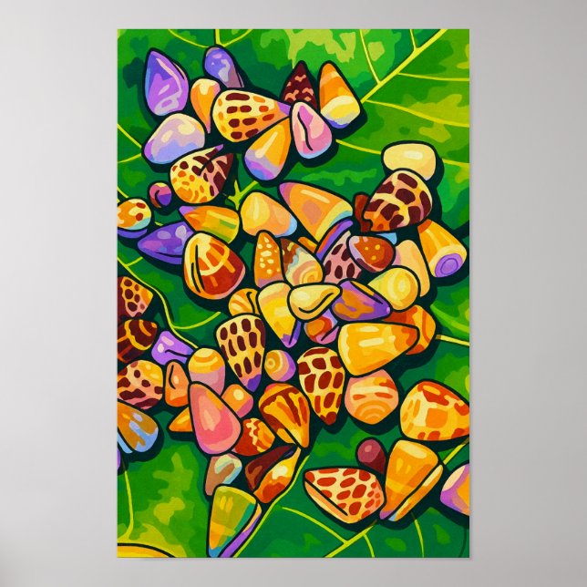 Poster Palette n°2 de l'océan (Devant)