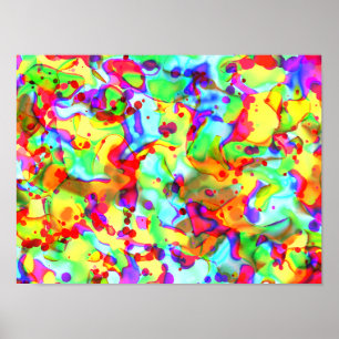 Poster Palette Vivid : Contrastes Vibrants Abstrait