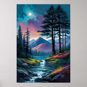 Poster Palette Wilderness, Lumineuse du soir