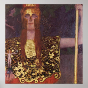 Poster Pallas Athena par Gustav Klimt