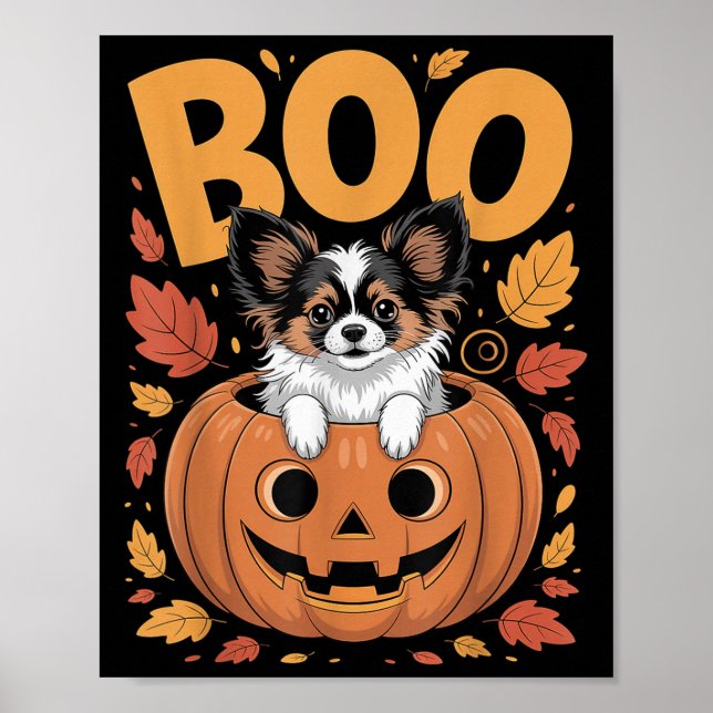 Poster Pallon Costume On Pumpkin Halloween Pallon  (Devant)