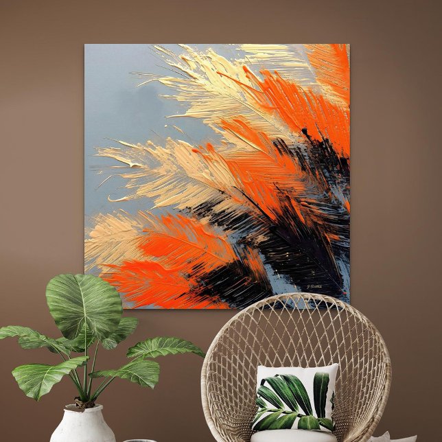 Poster Palm Leaves – Abstract Tropical Motion (Palm Leaves – Abstract Tropical Motion
)