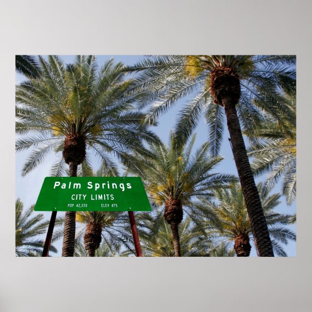 Poster Palm Springs vous souhaite la bienvenue (Devant)