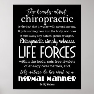 Poster Palmer Cite La Beauté De La Chiropratique