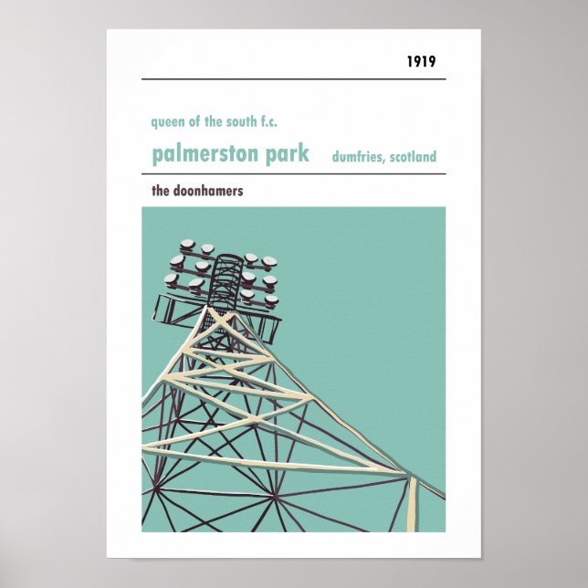 Poster Palmerston Park, Queen of the South (Devant)