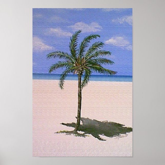 Poster Palmier simple (Devant)