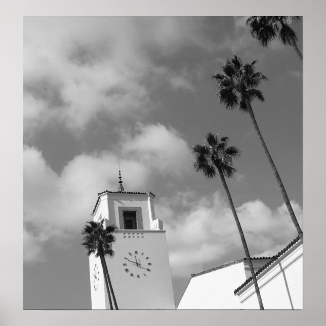 Poster Palmiers à Los Angeles (Devant)