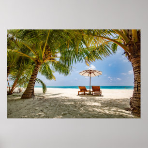 Poster Palmiers   Moody Sky