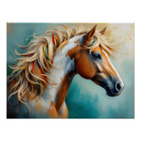 Palomino Peinture Mustang Portrait