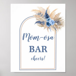 Poster Pampas Grass Arch Momosa Bar Symbole garçon
