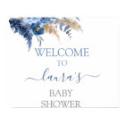 Pampas Grass Boy Baby shower Panneau de bienvenue