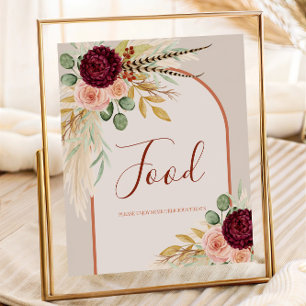 Poster Pampas Grass Terracotta Floral Alimentation Pannea