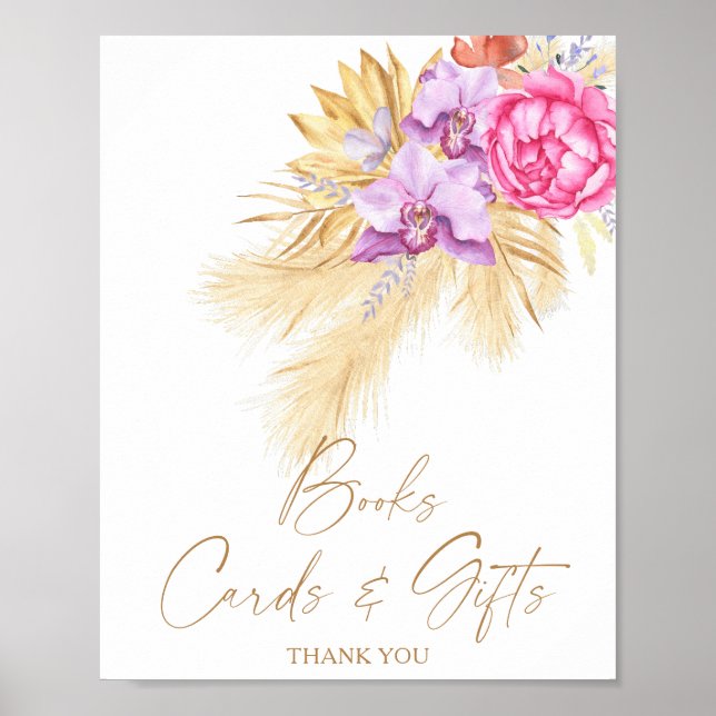 Poster Pampas herbe - LIVRES CARTES ET CADEAUX (Devant)