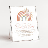 Pampas rose Grass Boho Arc en ciel Ne pas dire béb