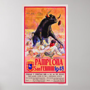 Poster Pampelune 1948