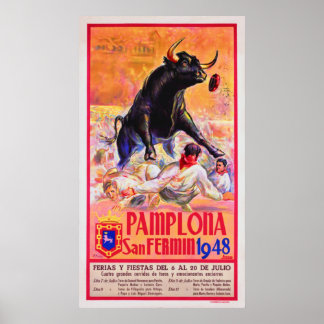 Poster Pampelune 1948