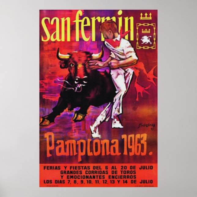 Poster Pampelune 1963 (Devant)