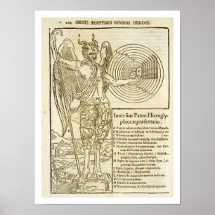 Poster Pan, le dieu universel, et les éléments qu'il répr