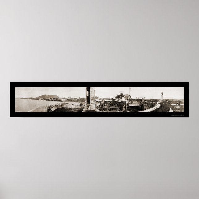 Poster Panama City Sea Wall Photo 1913 (Devant)