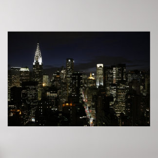 Poster Panama nocturne de Manhattan