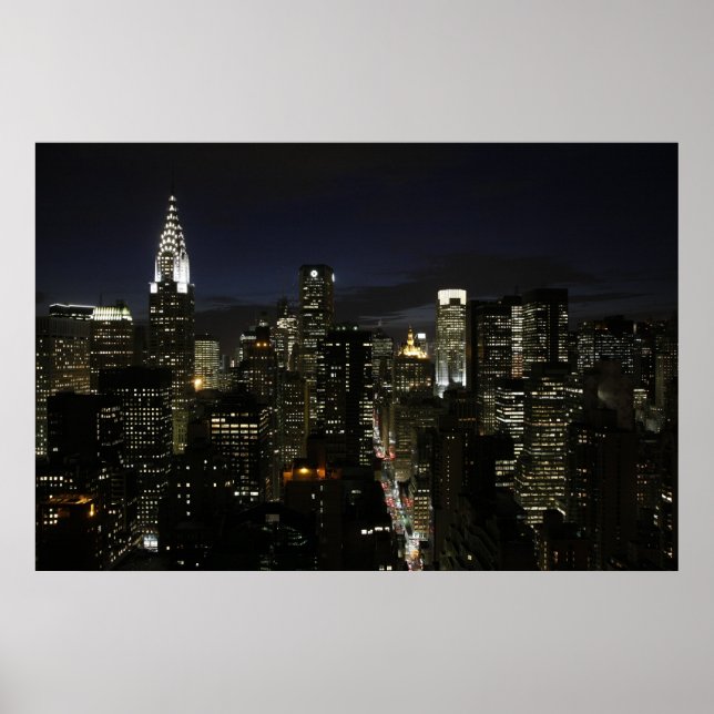 Poster Panama nocturne de Manhattan (Devant)