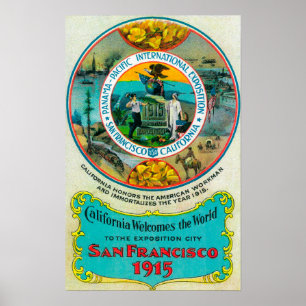 Poster Panama Pacifique International Expo 2