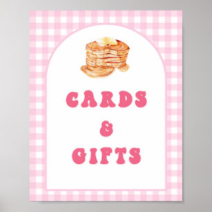 Poster Pancake Breakfast 1er Anniversaire Carte et cadeau