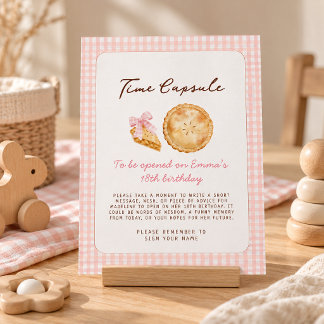Poster Pancake rose Premier Anniversaire Panneau de Capsu