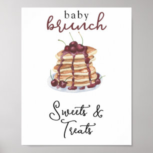 Poster Pancakes Baby shower sucreries et friandises