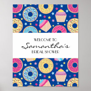 Poster Pancakes et Donuts Panneau de Bienvenue