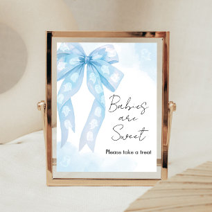 Poster Pancarte Bébés Sont Mignons Petit Boo Fête de Bébé