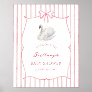 Poster Pancarte de bienvenue pour Baby Shower Imprimable 