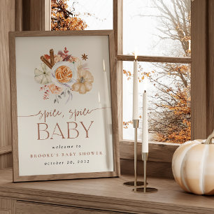 Poster Pancarte de bienvenue pour Baby Shower sur le thèm