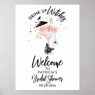 Poster Pancarte de bienvenue pour la douche de la mariée 