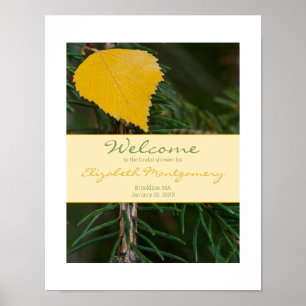 Poster Pancarte de BIENVENUE pour la fête de mariage Rust
