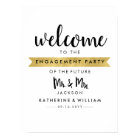 Pancarte de bienvenue pour les fiançailles de futu