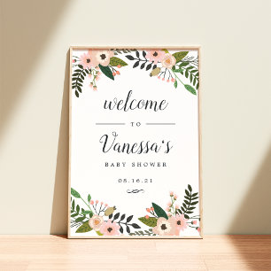Poster Pancarte de bienvenue pour mariage ou baby shower 