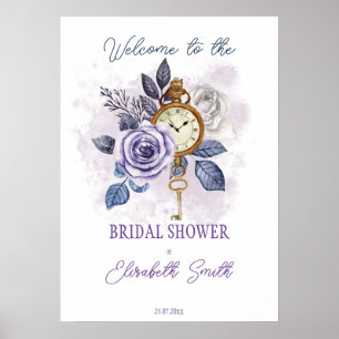 Poster Pancarte de bienvenue pour une baby shower de mari